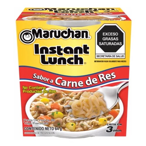 Maruchan INSTANT LUNCH CARNE DE RES 64 grs