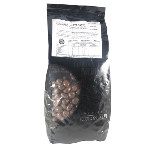 CHOC. COLONIAL PASAS C/CHOC C/LECHE 1 KG