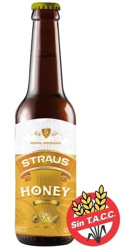 Straus CERVEZA HONEY 355 ml