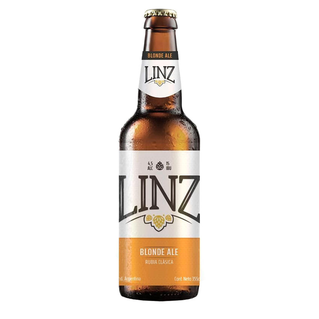 LINZ CERVEZA RUBIA CLASICA 355 ML