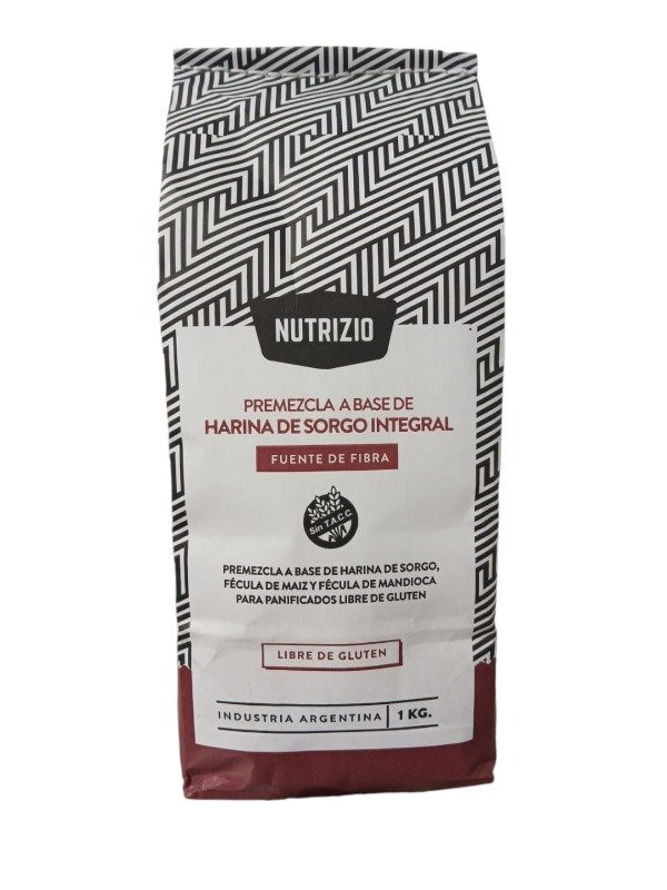 NUTRIZIO PREMEZCLA A BASE DE HARINA DE SORGO INTEGRAL 1 KG