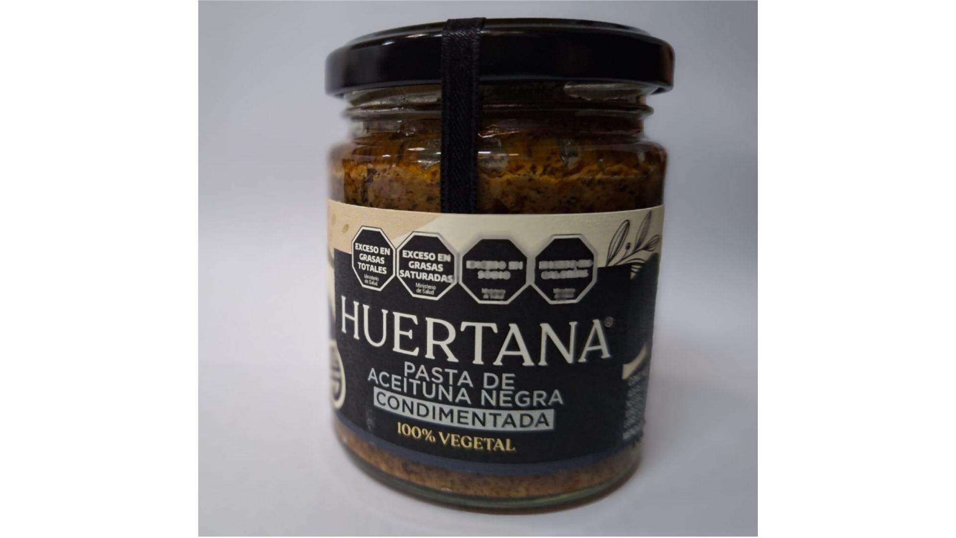 HUERTANA PASTA DE ACEITUNA NEGRA CONDIMENTADA 170 GRS