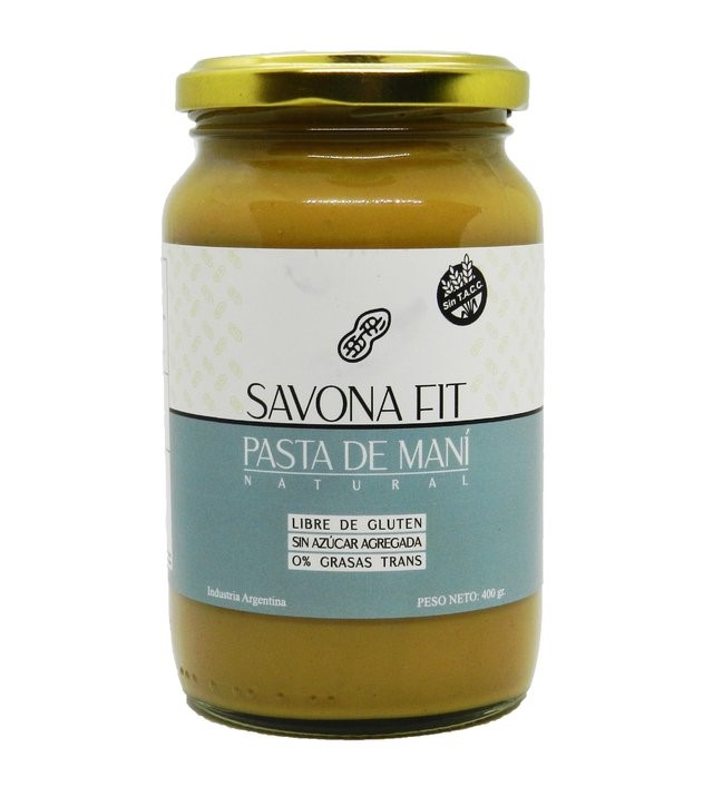 SAVONA FIT PASTA DE MANI NATURAL 400 GRS
