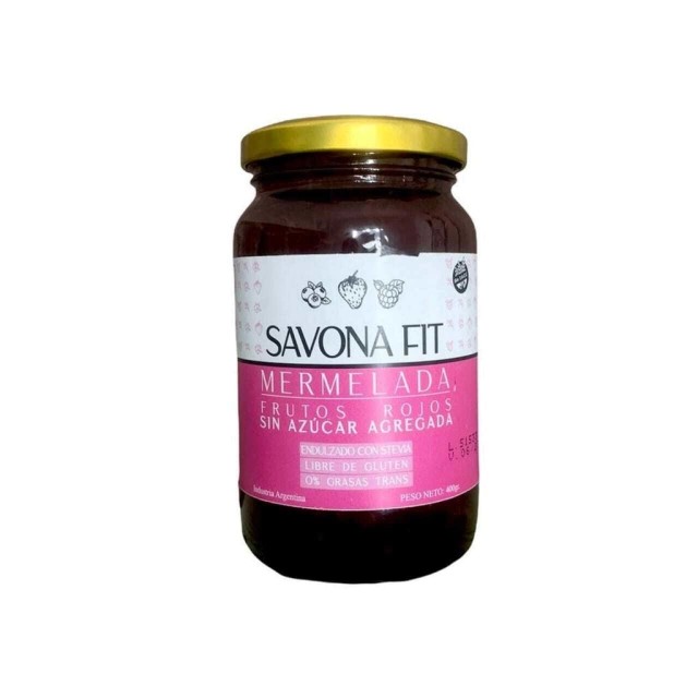 SAVONA FIT MERMELADA DE FRUTOS ROJOS S/A 400 GRS