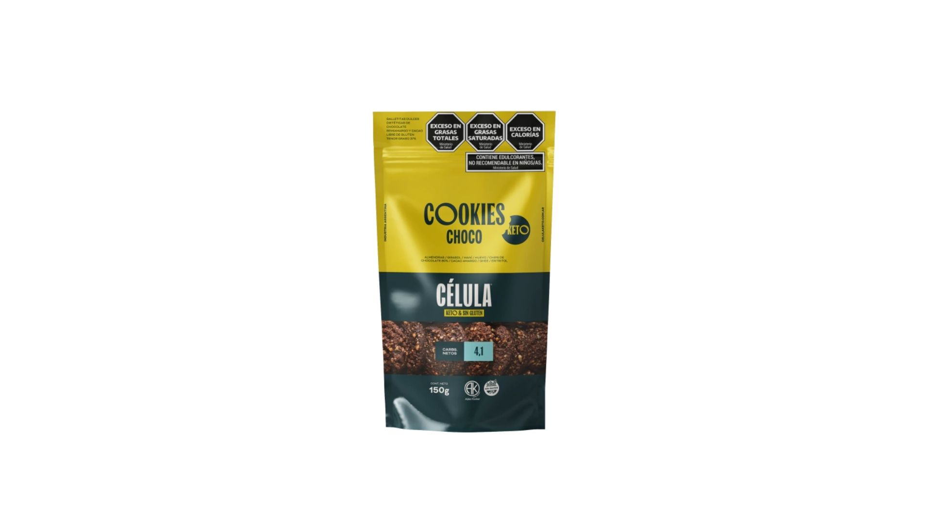 CELULA COOKIES CHOCO KETO 150 GRS