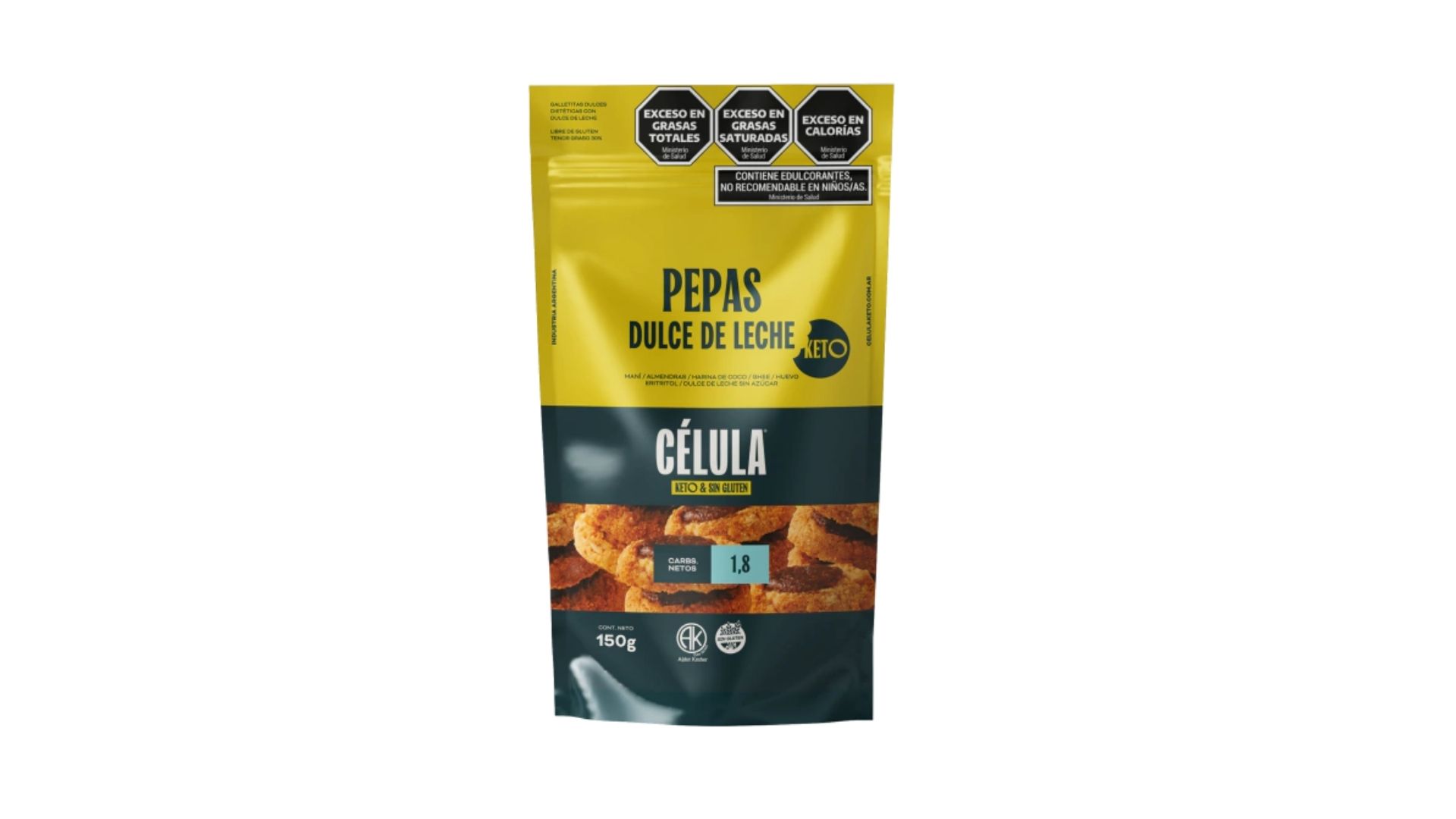 CELULA PEPAS DULCE DE LECHE KETO 150 GRS
