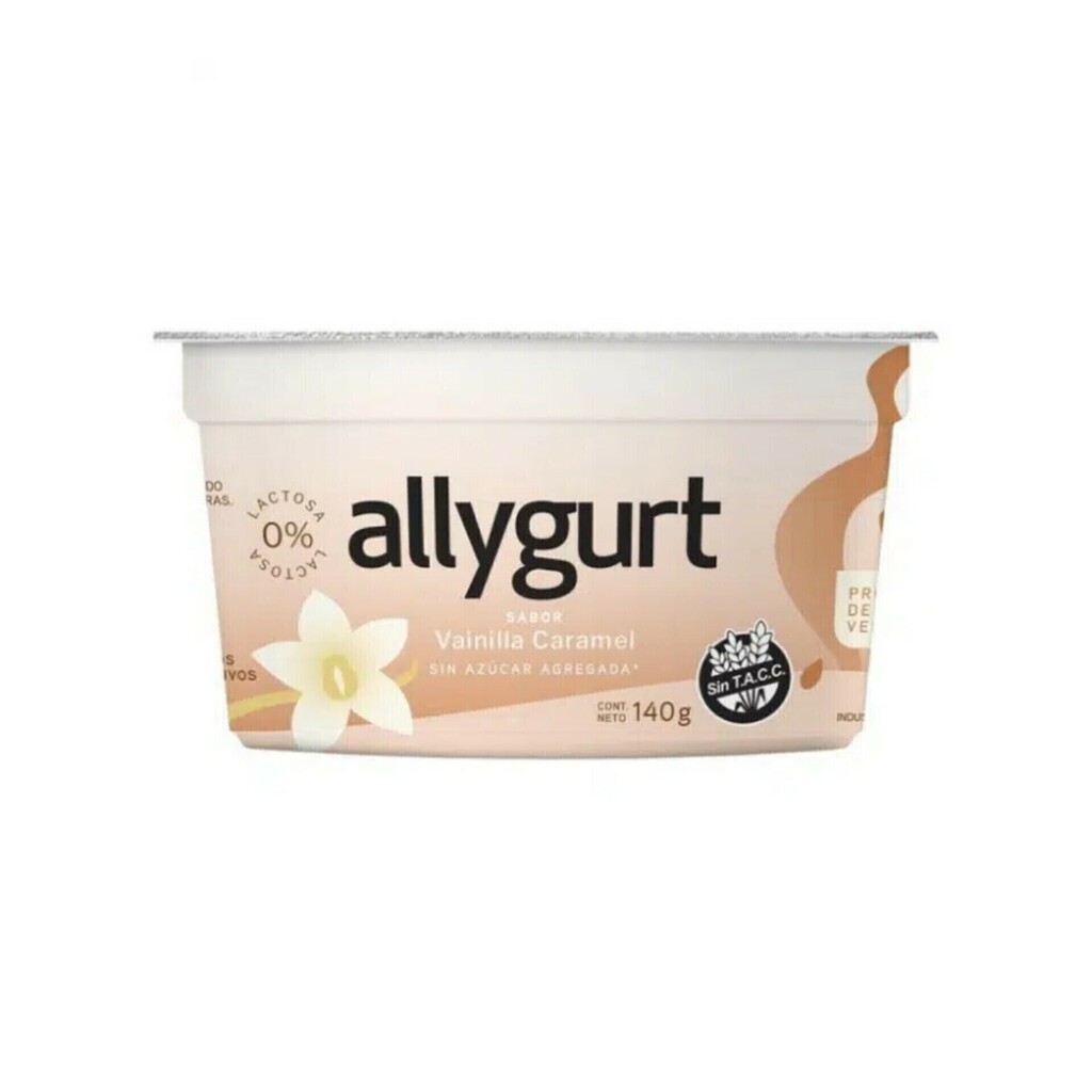 QUIMYA YOGUR ALLYGURT VAINILLA CARAMEL 140 GRS