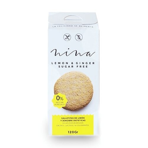 NINA LEMON & GINGER 120 SUGAR FREE GRS