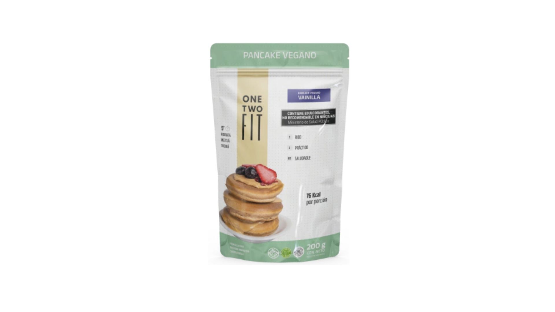 ONE TWO PANCAKE VEGANO VAINILLA 200 GRS