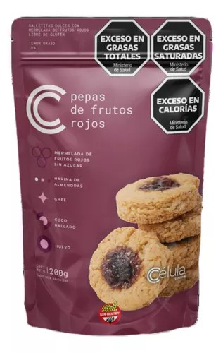CELULA PEPAS DE FRUTOS ROJOS 180 GRS