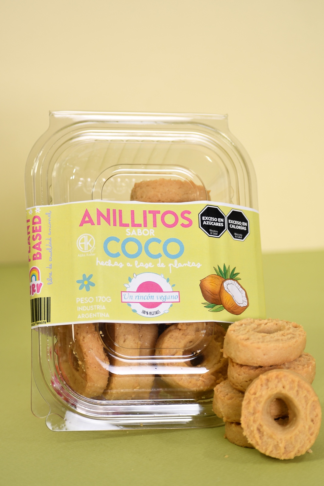 UN RINCON VEGANO ANILLITOS DE COCO 170 GRS