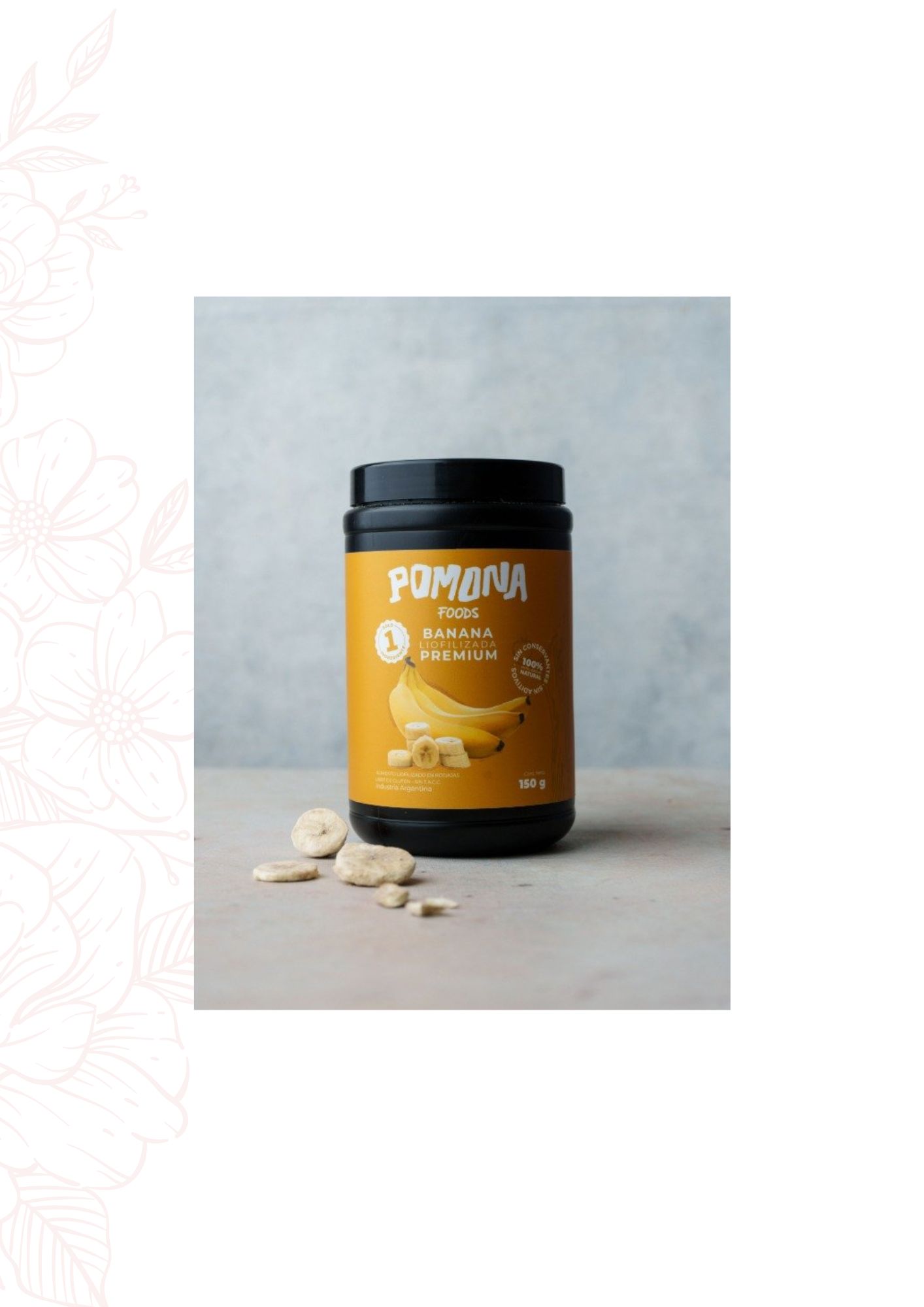 POMONA BANANA LIOFILIZADA 150 GRS
