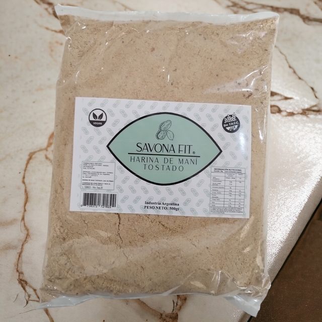 SAVONA FIT HARINA DE MANI TOSTADA 500 GRS