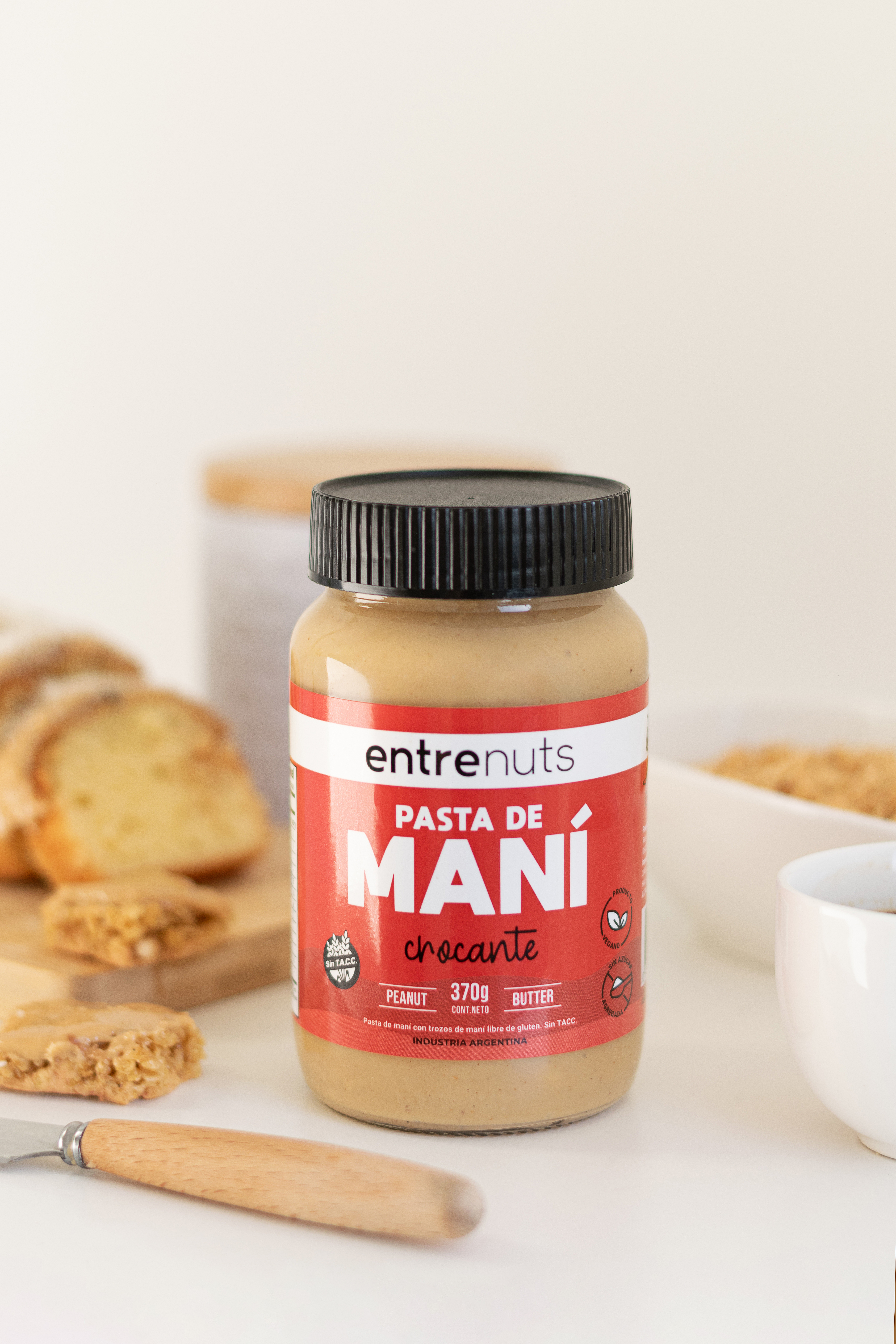 ENTRENUTS PASTA DE MANI CROCANTE 370 GRS