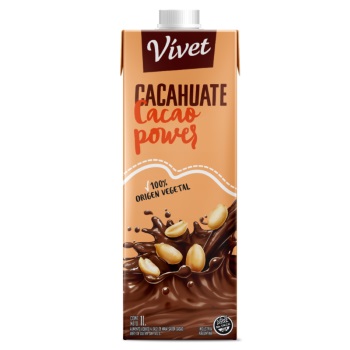 VIVET LECHE CACAHUATE CACAO 1 LT