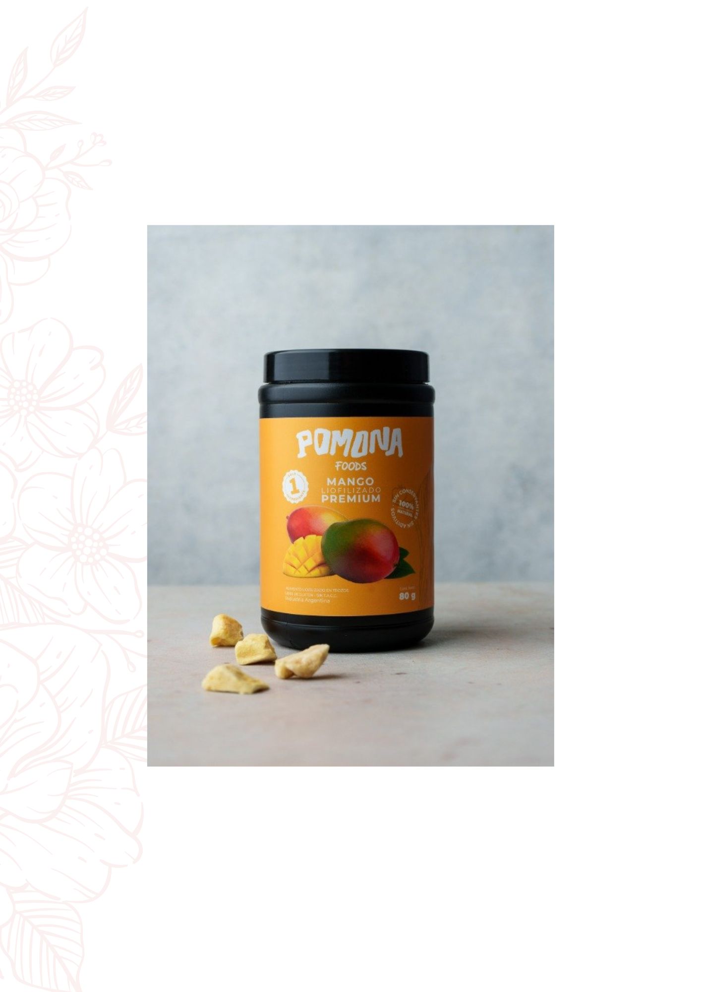 POMONA MANGO LIOFILIZADO 80 GRS