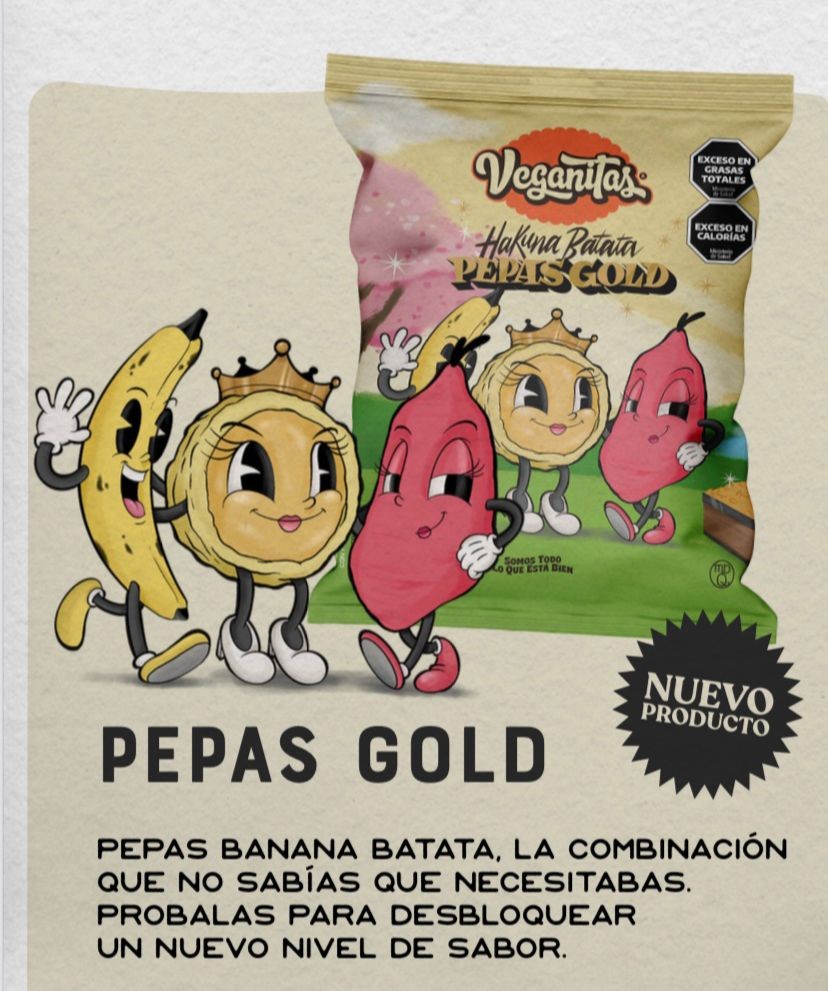 VEGANITAS PEPAS GOLD 250 GRS