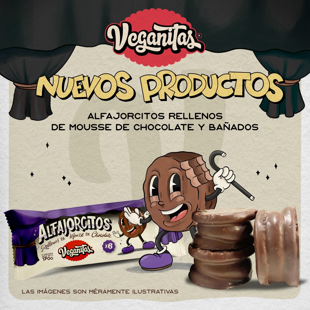VEGANITAS ALFAJOR MOUSSE DE CHOC 170 GRS