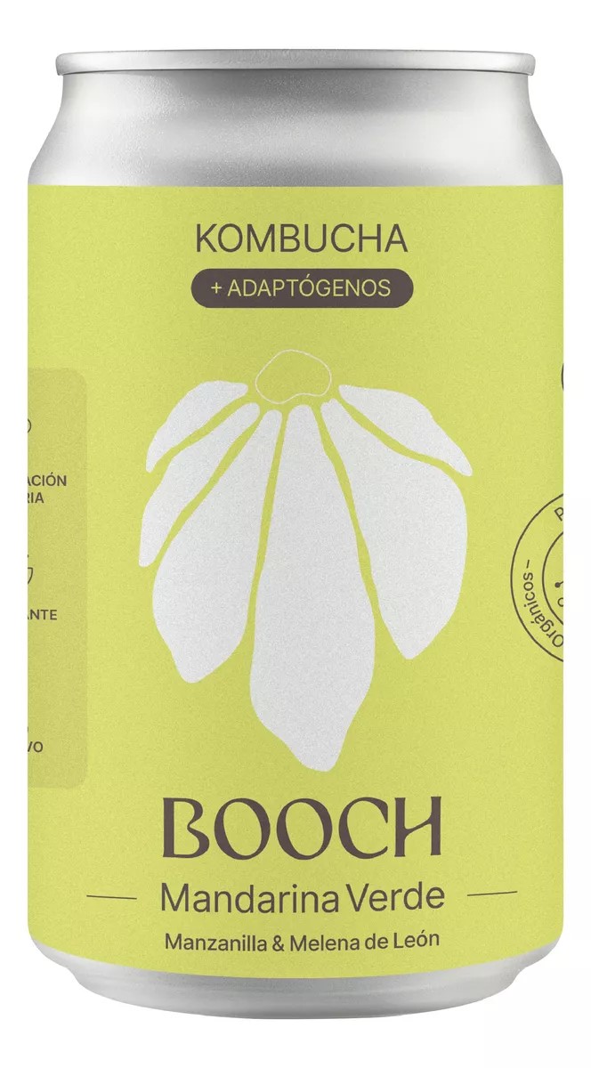 BOOCH SODA ORGANICA MANDARINA VERDE ADAPTOGENOS 354 CC