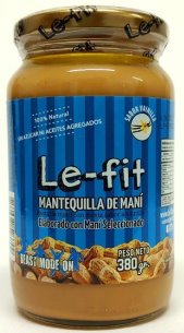 LE-FIT MANTEQUILLA DE MANI VAINILLA 380 GRS