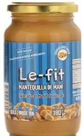 LE-FIT MANTEQUILLA DE MANI COOKIES 380 GRS