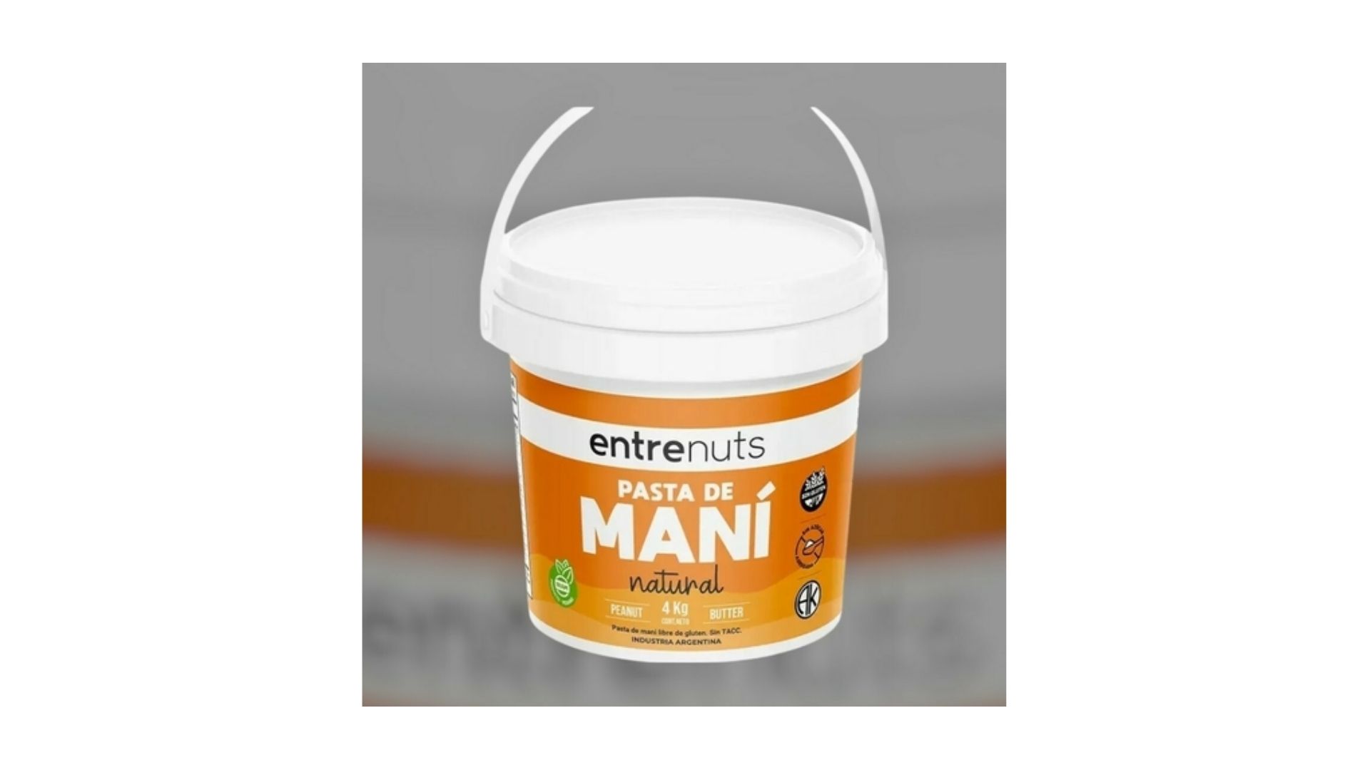 ENTRENUTS PASTA DE MANI NATURAL 4 KG