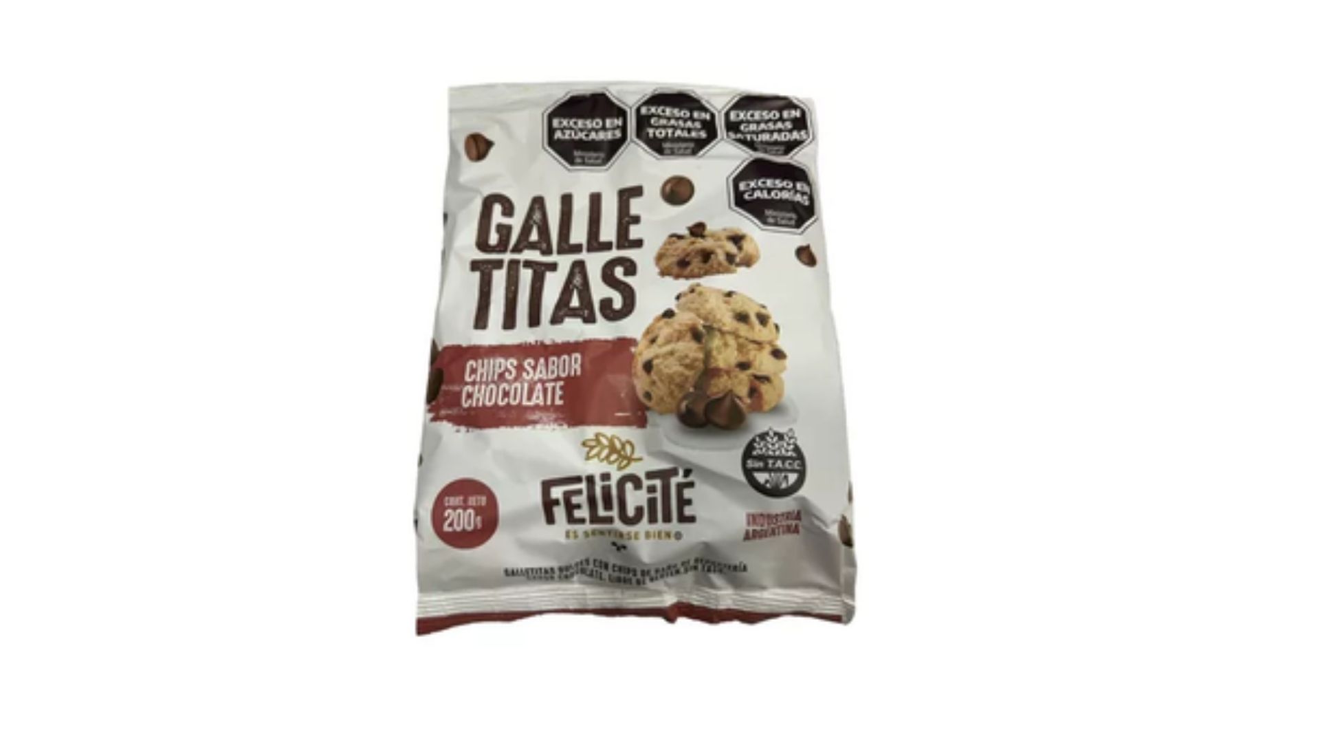 FELICITE GALLETITAS CHIPS DE CHOCOLATE 200 GRS
