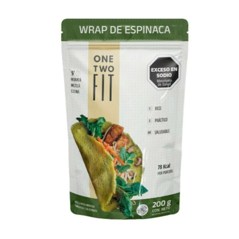 ONE TWO PREMEZCLA WRAP DE ESPINACA 200 GRS