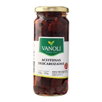 Vanoli ACEITUNAS NEGRAS DESCAROZADAS 330 grs