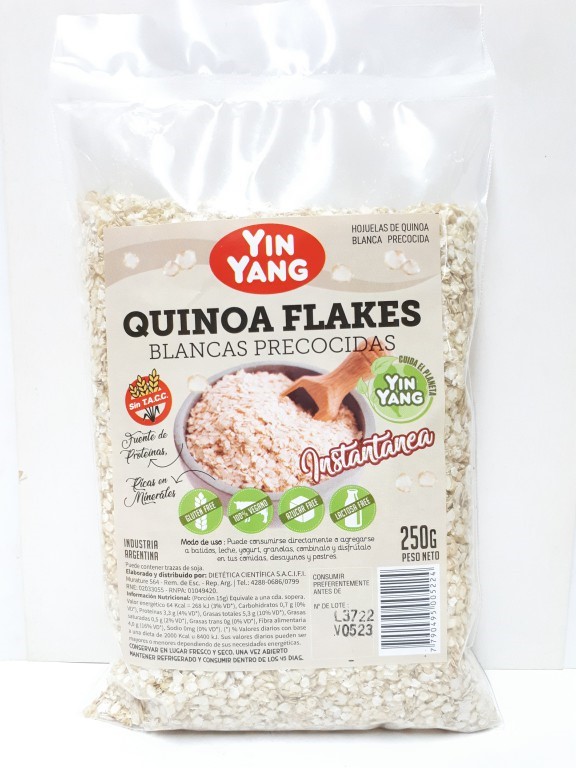 YIN YANG QUINOA HOJUELA BLANCA 250 GRS
