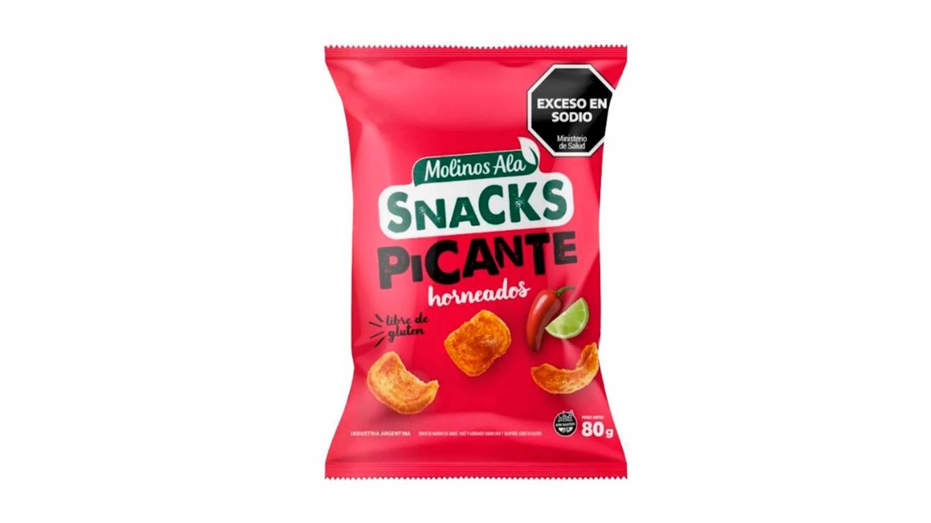 MOLINOS ALA SNACKS PICANTE 80 GRS
