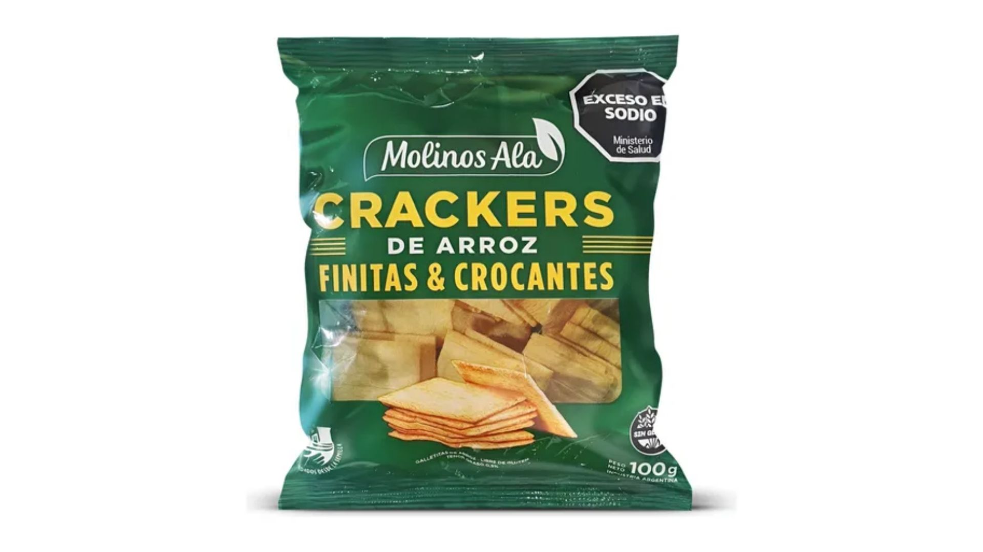 MOLINOS ALA CRACKERS ARROZ 100 GRS