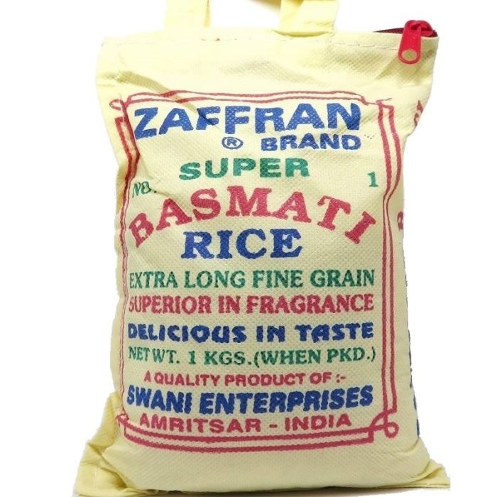 ZAFFRAN BRAND ARROZ BASMATI 1 KG