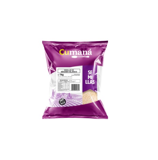 CUMANA SEMILLAS DE SESAMO BLANCO 1 KG