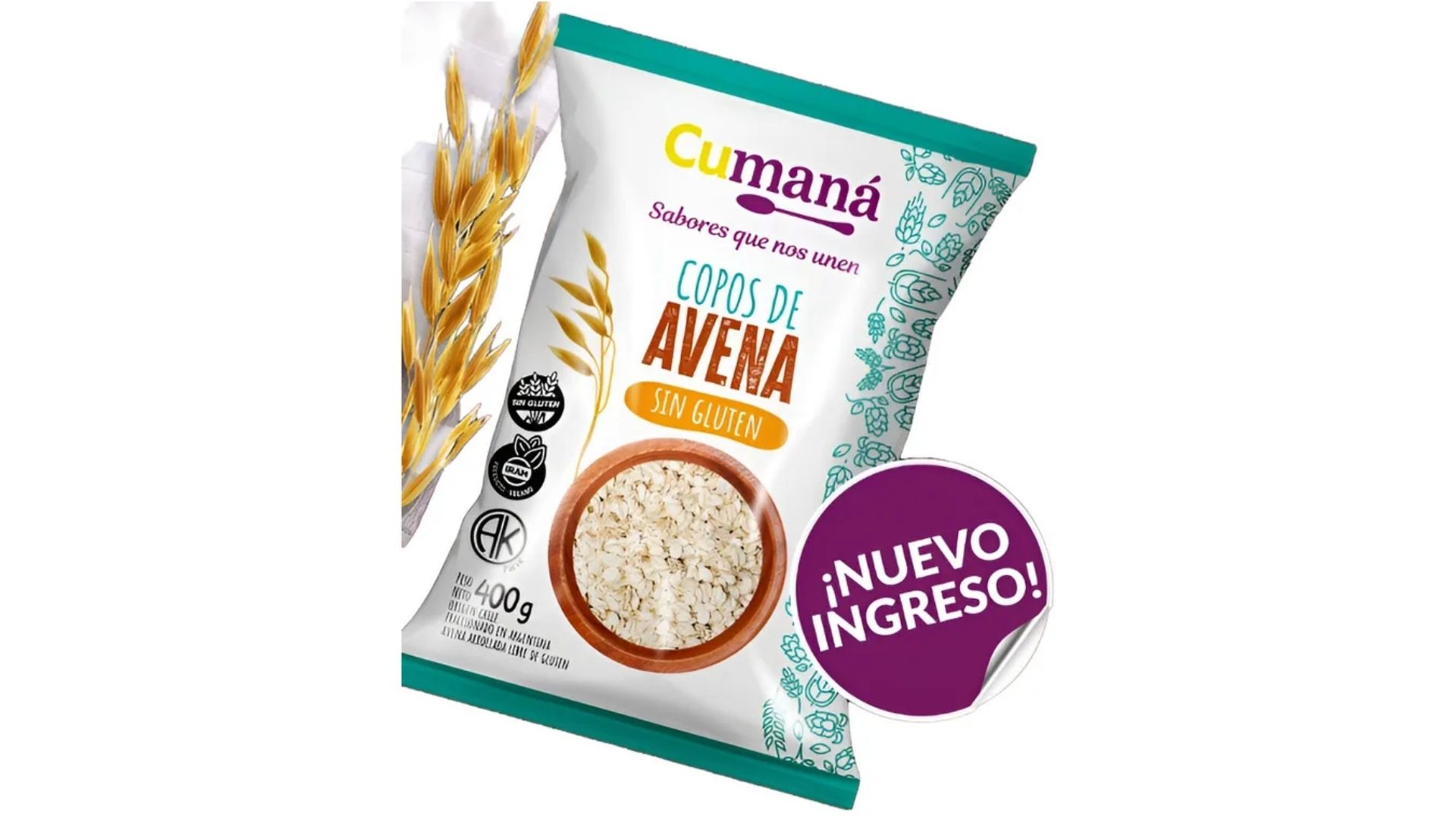 CUMANA COPOS DE AVENA 400 GRS