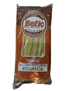 BETIC FIDEOS INTEGRALES ESPINACA 300 GRS