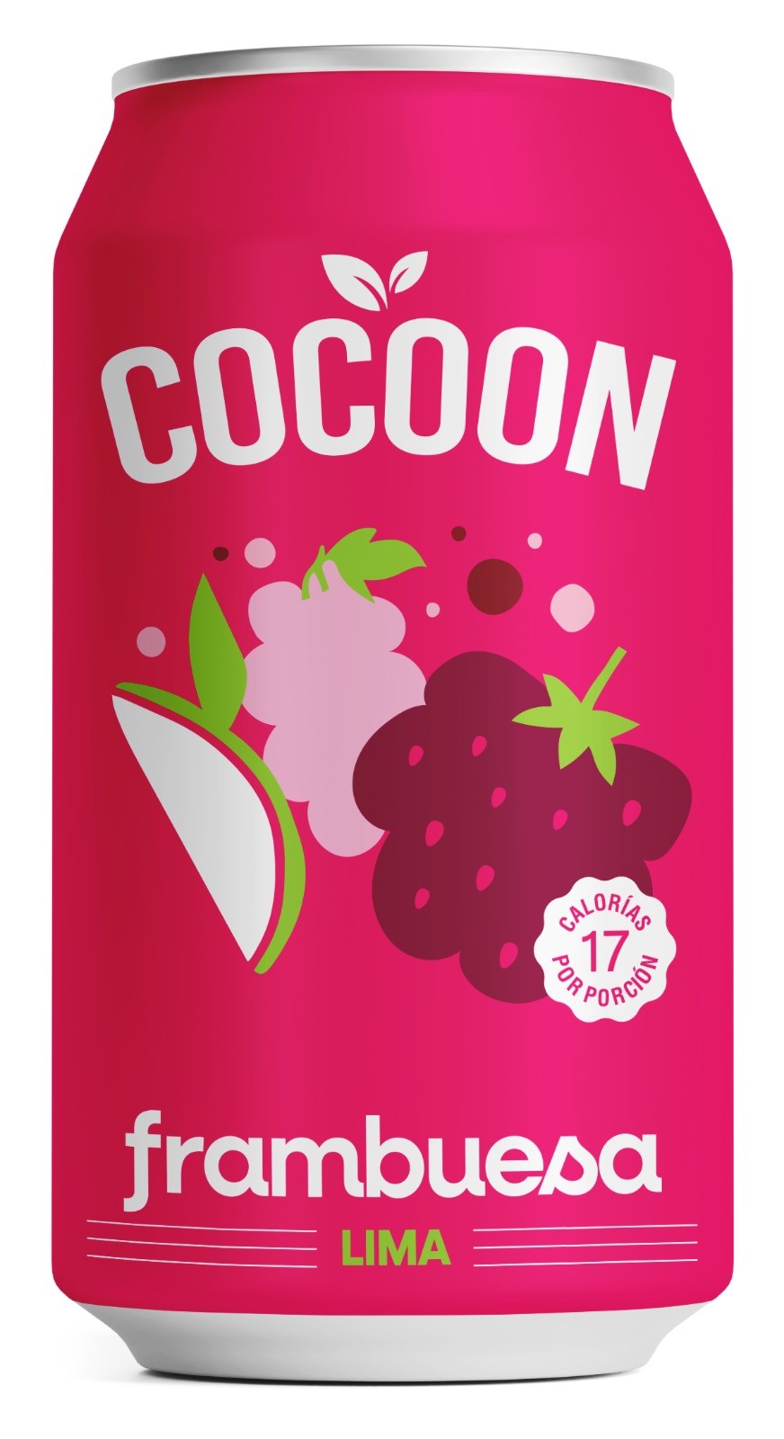 COCOON GASEOSA FRAMBUESA LIMA 354 ML