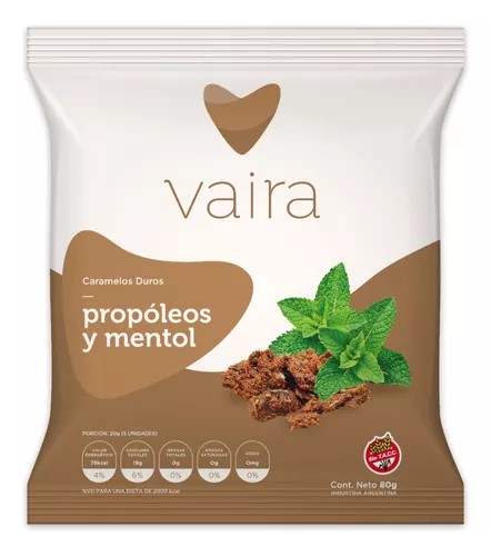 VAIRA CARAMELOS PROPOLEO Y MIEL 80 GRS