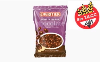 Lheritier PASAS DE UVA CON CHOC 80 grs