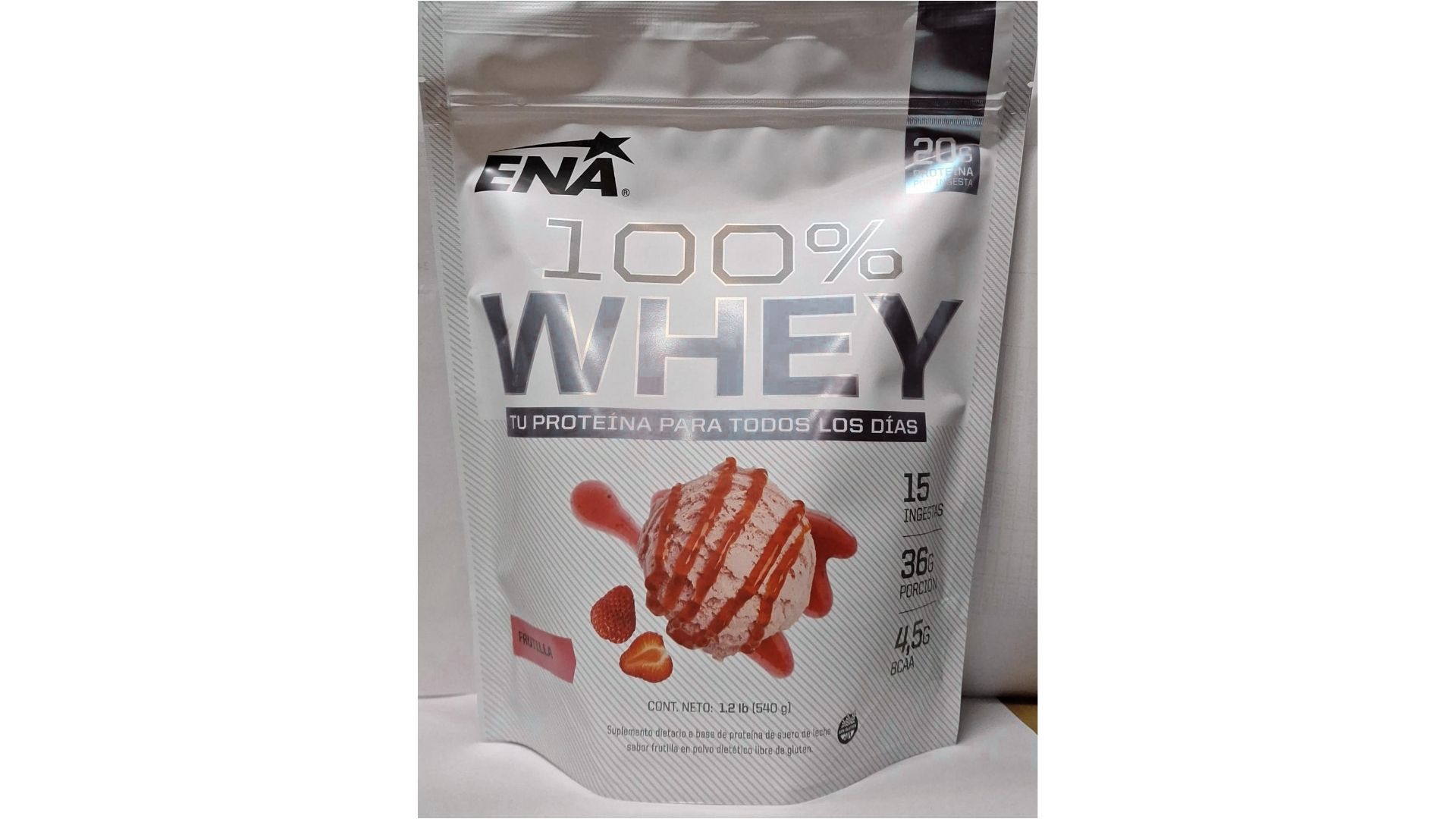 ENA 100 % WHEY FRUTILLA 540 GRS
