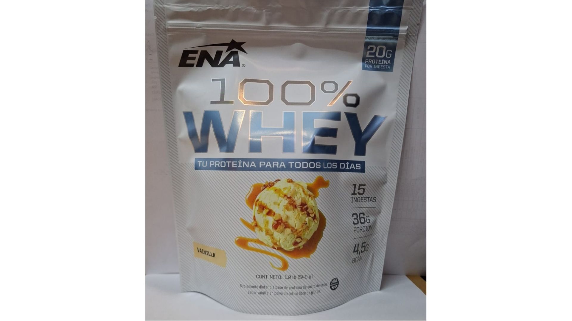 ENA 100 % WHEY VAINILLA 540 GRS