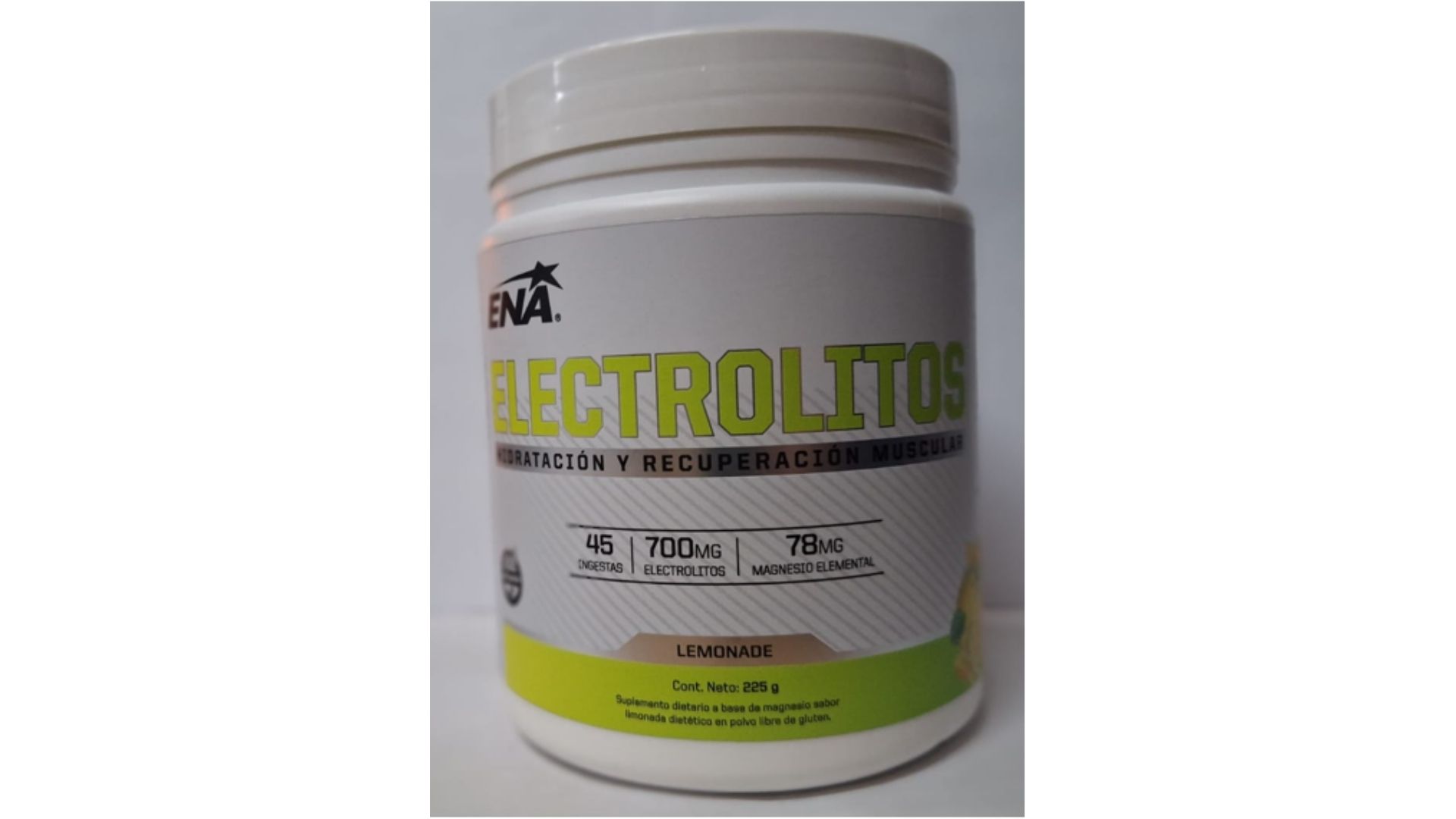 ENA ELECTROLITOS LEMONADE 225 GRS