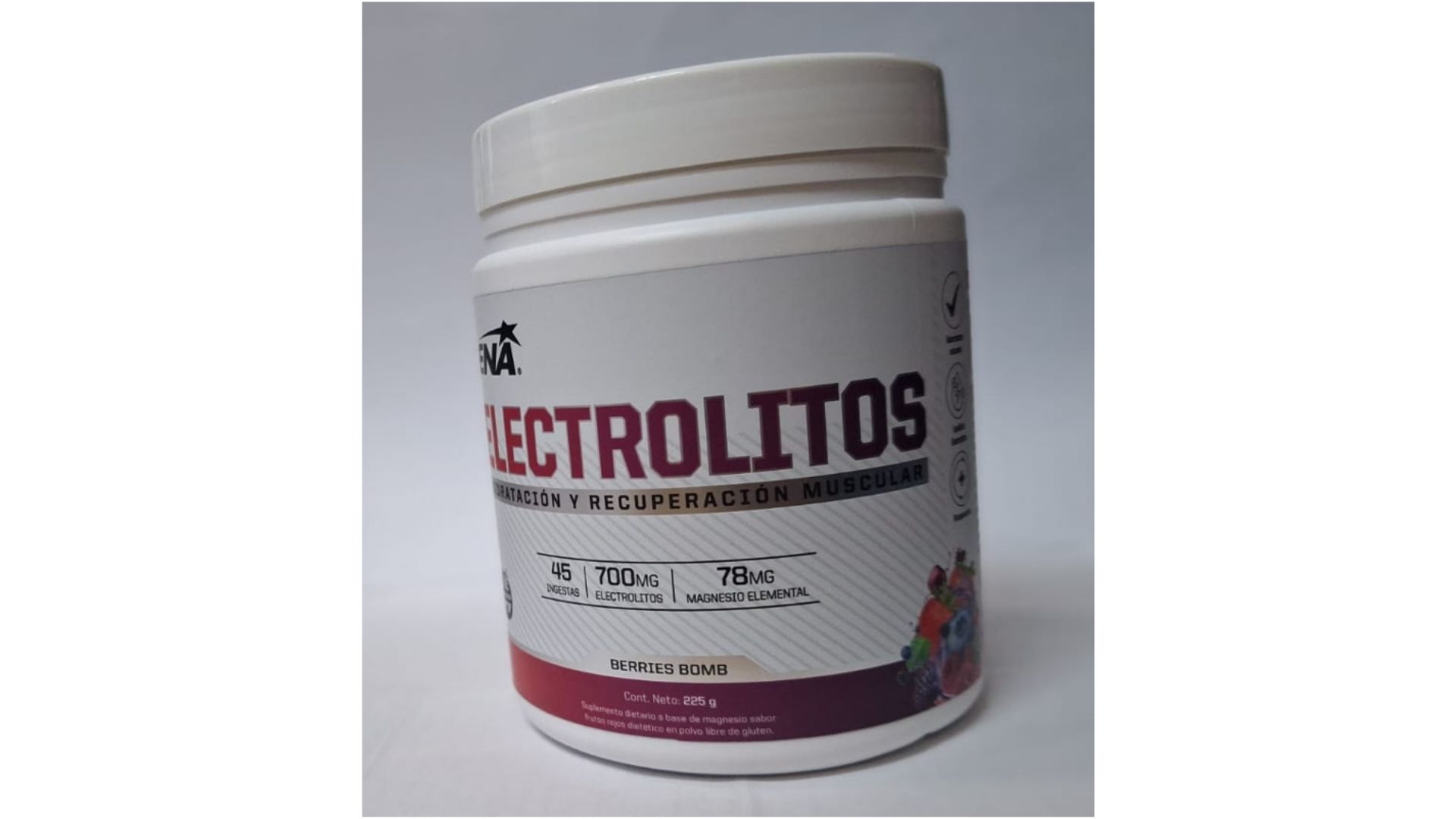 ENA ELECTROLITOS BERRIES BOMB 225 GRS