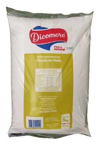 DICOMERE FECULA DE MAIZ 5 KG
