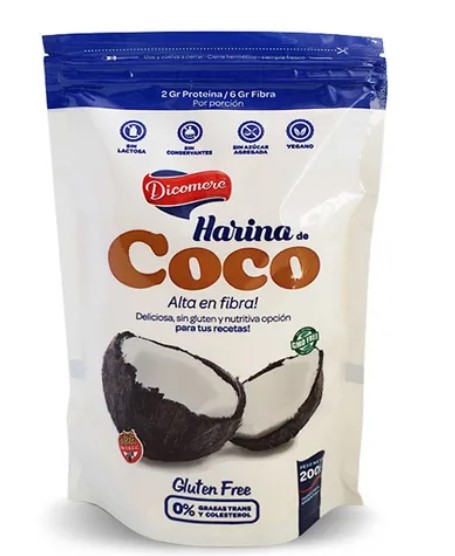 DICOMERE HARINA COCO 200 GRS