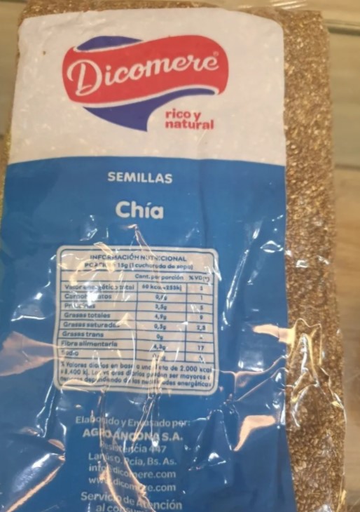 DICOMERE SEMILLA DE CHIA 1 KG