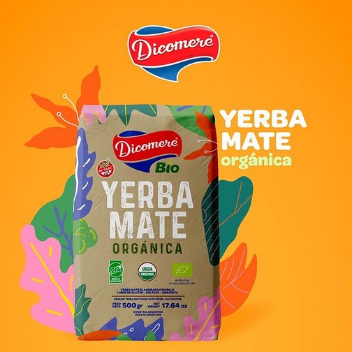DICOMERE YERBA MATE ORGANICA SIN TACC 500 GRS