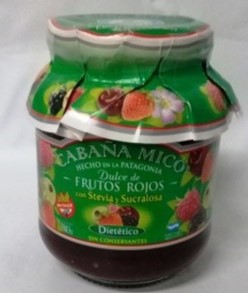 Cabañas Mico DULCE DE FRUTOS DEL BOSQUE S/A 380 grs