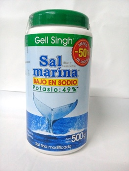 GELL SINGH SAL MARINA BAJO SODIO 50 GRS