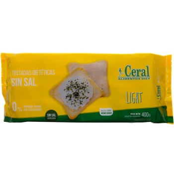 Ceral TOSTADAS SIN SAL 400 grs